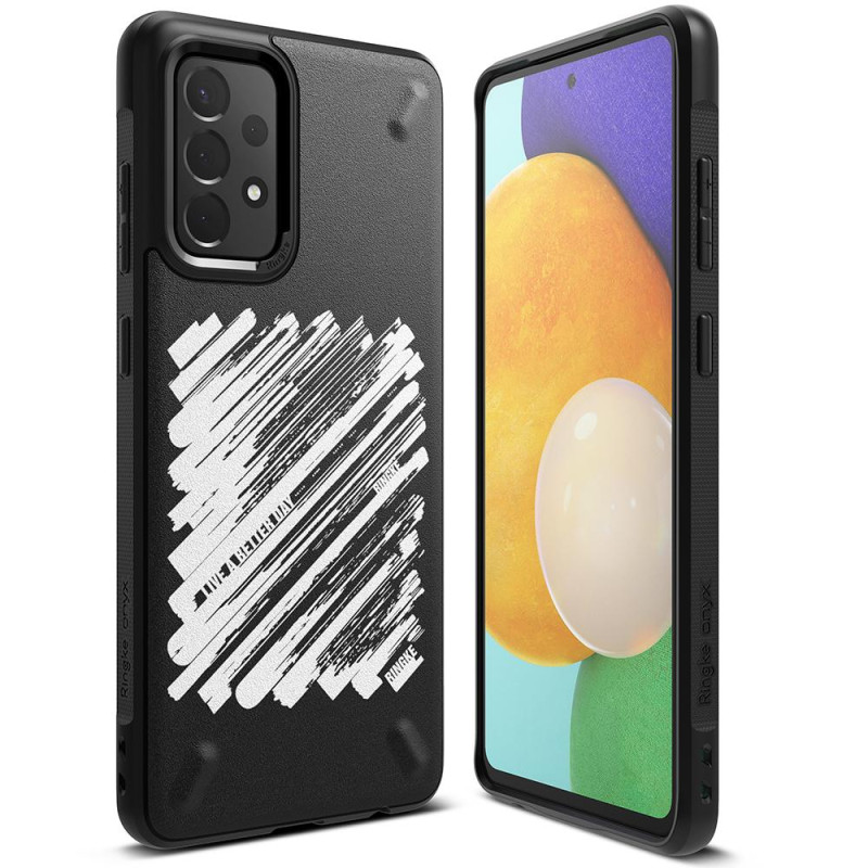 Ringke Onyx Design patvarus dėklo dangtelis, skirtas Samsung Galaxy A72 4G black (Paint) (OXSG0047)