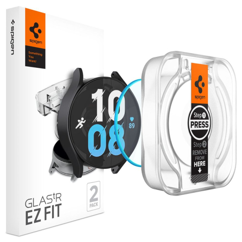 Spigen Glas.tR EZ Fit grūdintas stiklas Samsung Galaxy Watch 6 (40 mm) - 2 vnt.