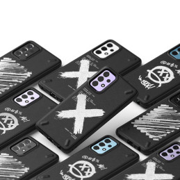 Ringke Onyx Design patvarus dėklo dangtelis, skirtas Samsung Galaxy A72 4G black (Paint) (OXSG0047)