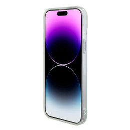 Guess IML Iridescent MagSafe dėklas iPhone 15 - turkis