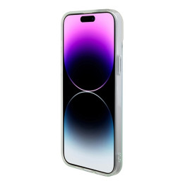 Guess IML Iridescent MagSafe dėklas, skirtas iPhone 15 Pro Max - turkis