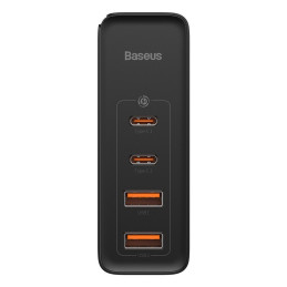 Baseus GaN2 Pro greitas sieninis įkroviklis 100 W USB / USB Type C Quick Charge 4+ Power Delivery juodas (CCGAN2P-L01)