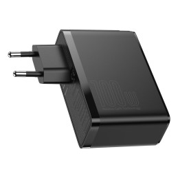 Baseus GaN2 Pro greitas sieninis įkroviklis 100 W USB / USB Type C Quick Charge 4+ Power Delivery juodas (CCGAN2P-L01)