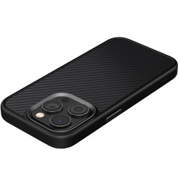 UNIQ Keva Magclick įkrovimo dėklas iPhone 15 Pro - juodas