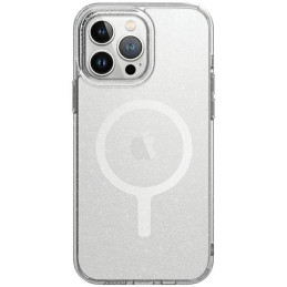 UNIQ LifePro Xtreme Magclick įkrovimo dėklas, skirtas iPhone 15 Pro – skaidrus sidabrinis