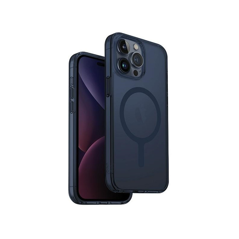 UNIQ LifePro Xtreme Magclick įkrovimo dėklas, skirtas iPhone 15 Pro Max - tamsiai mėlynas