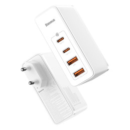Baseus GaN2 Pro greitas sieninis įkroviklis 100 W USB / USB Type C Quick Charge 4+ Power Delivery baltas (CCGAN2P-L02)