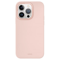 UNIQ Lino Hue Magclick įkrovimo dėklas, skirtas iPhone 15 Pro - rožinis