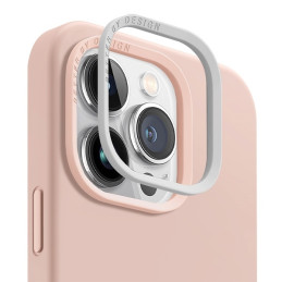 UNIQ Lino Hue Magclick įkrovimo dėklas, skirtas iPhone 15 Pro - rožinis