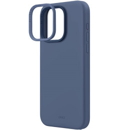 UNIQ Lino Hue Magclick įkrovimo dėklas, skirtas iPhone 15 Pro Max - tamsiai mėlynas
