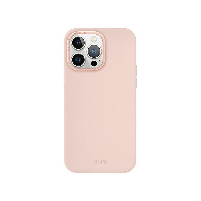 UNIQ Lino Hue Magclick įkrovimo dėklas, skirtas iPhone 15 Pro Max - rožinis