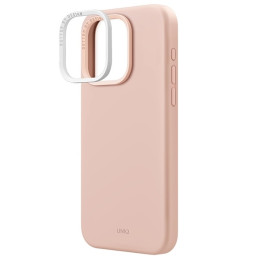 UNIQ Lino Hue Magclick įkrovimo dėklas, skirtas iPhone 15 Pro Max - rožinis