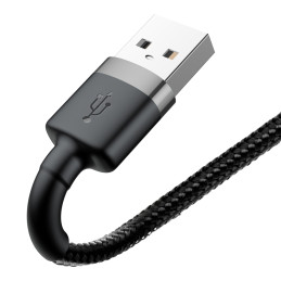 Baseus Cafule USB-A / Lightning 1.5A QC 3.0 kabelis 2 m - juodas