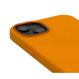 Dekoduotas silikoninis dėklas su MagSafe, skirtas iPhone 14 Plus - oranžinis