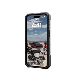 UAG Monarch Pro dėklas su MagSafe iPhone 15 - juodas kevlaras