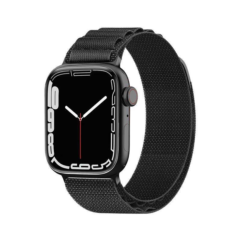 Dirželis su Alpine plieno sagtimi Apple Watch 38/ 40/ 41 mm - juodas