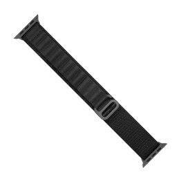 Dirželis su Alpine plieno sagtimi Apple Watch 38/ 40/ 41 mm - juodas