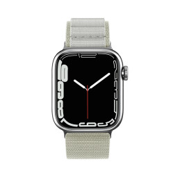 Alpinis dirželis su plienine sagtimi Apple Watch 42/ 44/ 45/ 49 mm - sidabrinė