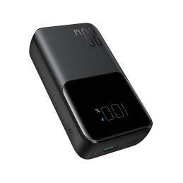Joyroom JR-PBC06 mini maitinimo blokas su įmontuotais USB-C / Lightning laidais 30W 10000mAh - juodas