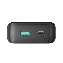 Joyroom JR-PBC06 mini maitinimo blokas su įmontuotais USB-C / Lightning laidais 30W 10000mAh - juodas
