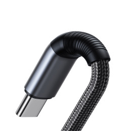 Joyroom Speedy Series S-A21 2in1 USB-C – USB-C / Lightning kabelis 100W 1,5m – juodas