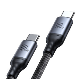 Joyroom Speedy Series S-A21 2in1 USB-C – USB-C / USB-C laidas 100W 1,5m – juodas