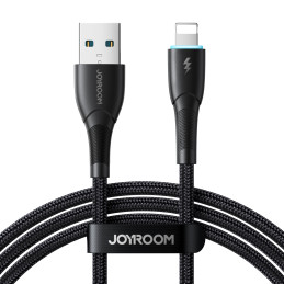 Joyroom Starry Series SA32-AL3 3A USB-A / Lightning kabelis 1m - juodas