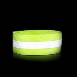Šviesą atspindinti apyrankė bėgimo dviračiui, Velcro, 4cm, oranžinė