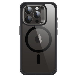 ESR Armor Tough Kickstand Halolock dėklas su MagSafe, skirtas iPhone 15 Pro – skaidrus ir juodas