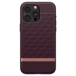 Caseology Parallax Mag dėklas su MagSafe, skirtas iPhone 15 Pro Max - bordo spalvos