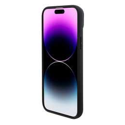 BMW Signature Logo Imprint MagSafe dėklas iPhone 15 - juodas