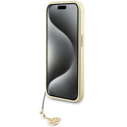 Guess 4G Charms Collection dėklas iPhone 15 Pro - pilkas