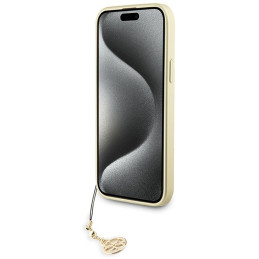 Guess 4G Charms Collection dėklas iPhone 15 - rudas