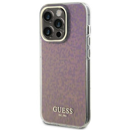 Guess IML Faceted Mirror Disco Iridescent dėklas iPhone 15 Pro Max - rožinis