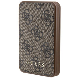 Guess 4G Leather Metal Logo Powerbank 15W 5000mAh - ruda