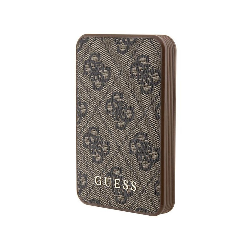 Guess 4G Leather Metal Logo Powerbank 15W 5000mAh - ruda