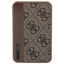 Guess 4G Leather Metal Logo Powerbank 15W 5000mAh - ruda