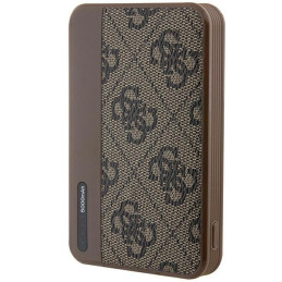 Guess 4G Leather Metal Logo Powerbank 15W 5000mAh - ruda