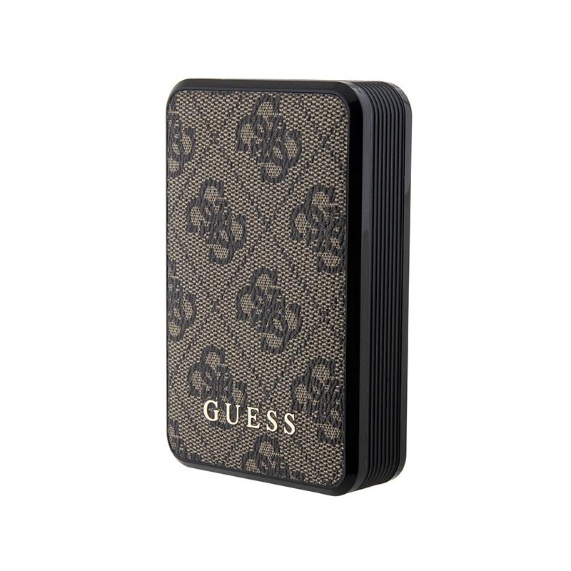 Guess 4G odinis metalinis logotipas Powerbank 18W 10000mAh - ruda
