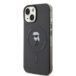 Karl Lagerfeld IML Ikonik MagSafe dėklas iPhone 15 - juodas