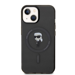 Karl Lagerfeld IML Ikonik MagSafe dėklas iPhone 15 - juodas