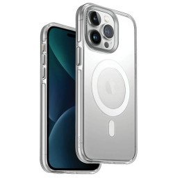 UNIQ Calio Magclick įkrovimo dėklas, skirtas iPhone 15 Pro Max - skaidrus