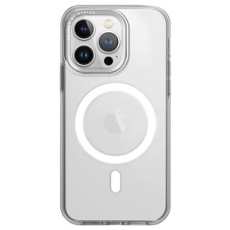 UNIQ Calio Magclick įkrovimo dėklas, skirtas iPhone 15 Pro Max - skaidrus