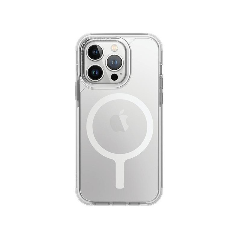 UNIQ Combat Magclick įkrovimo dėklas iPhone 15 Pro - baltas