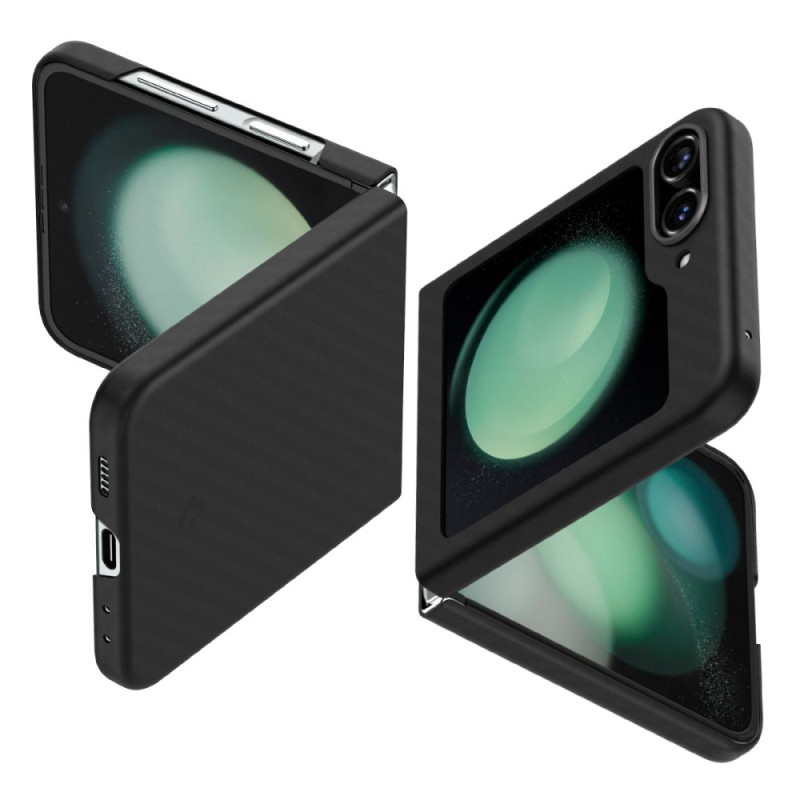 Spigen Airskin Pro dėklas, skirtas Samsung Galaxy Z Flip 5 - juodas