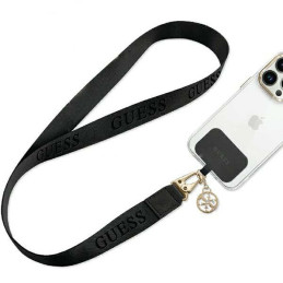 Guess CBDY Nylon Chain telefono dirželis - juodas