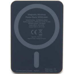 Guess MagSafe Metal Script Logo indukcinis maitinimo blokas 5W 3000mAh - auksinis