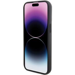 Karl Lagerfeld Fixed Glitter Ikonik Logo Metal Pin dėklas iPhone 15 - juodas