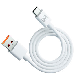 3mk Hyper Cable USB-A / USB-C 1,2m 5A - baltas