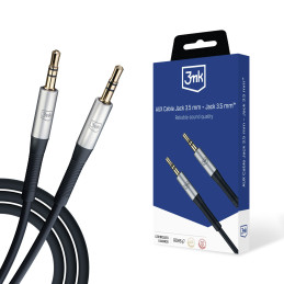 Kabelis 3mk AUX minijack 3,5 mm - AUX mini lizdas 3,5 mm